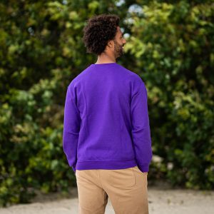 Purple Sweatshirt with Print Infinite 1
