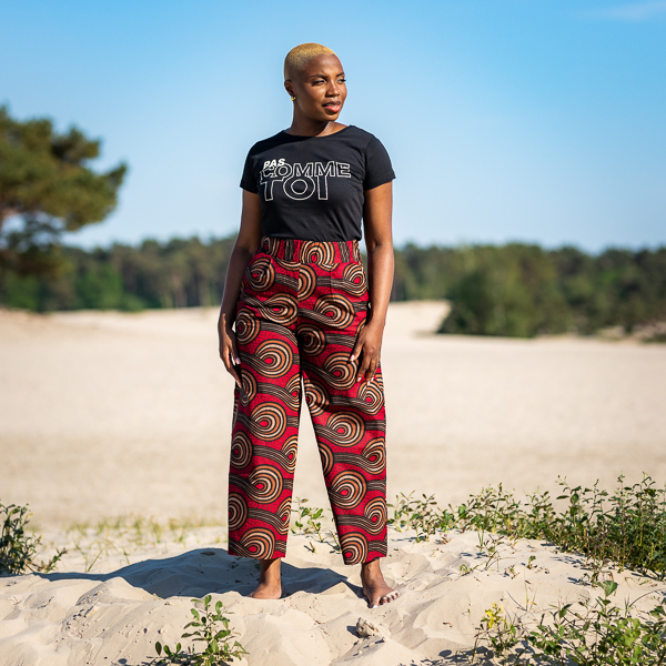 High Waist Short Trousers with Print Abobo