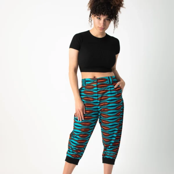 3/4 Length Trousers with Print Cavally5