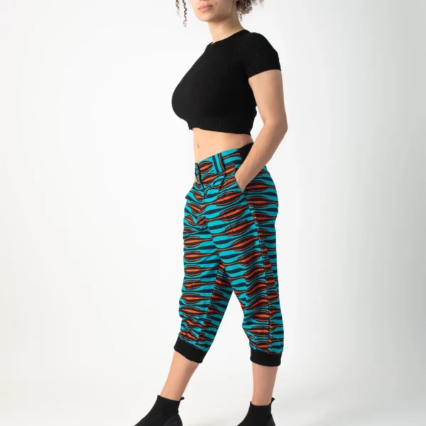 3/4 Length Trousers with Print Cavally4