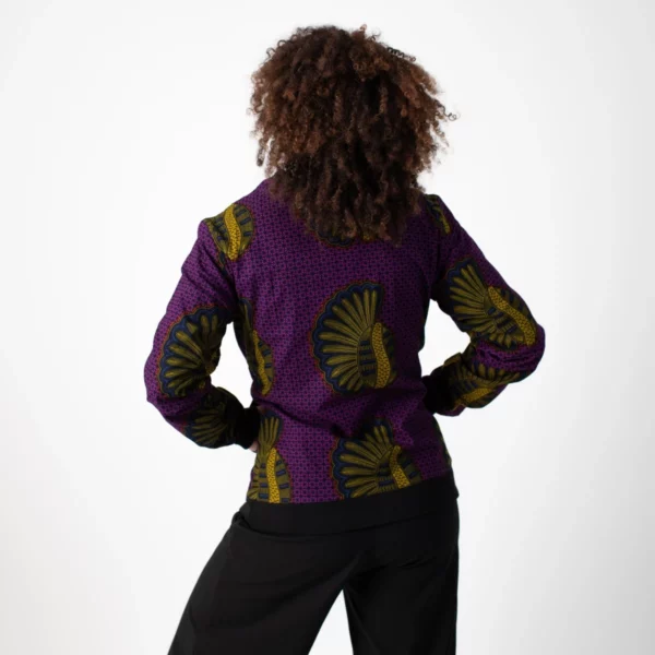 Jacket with Print Roxo1