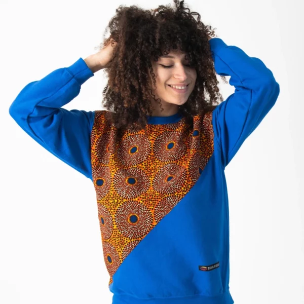 Blue Sweatshirt with Print Sunbeam3