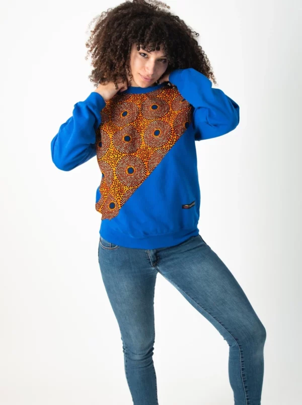 Blue Sweatshirt with Print Sunbeam1